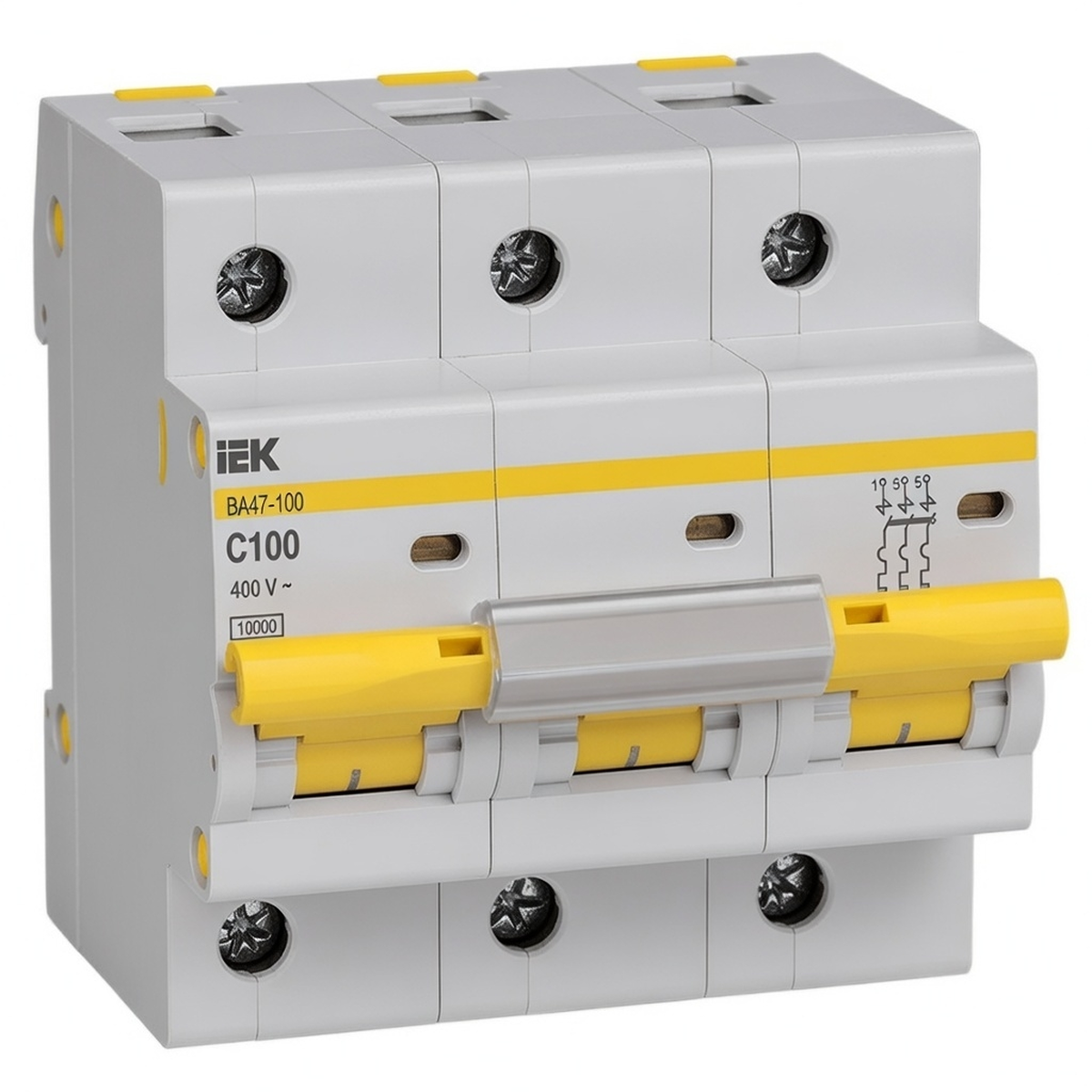 Автоматический выключатель 3Р ВА47-100 100 А